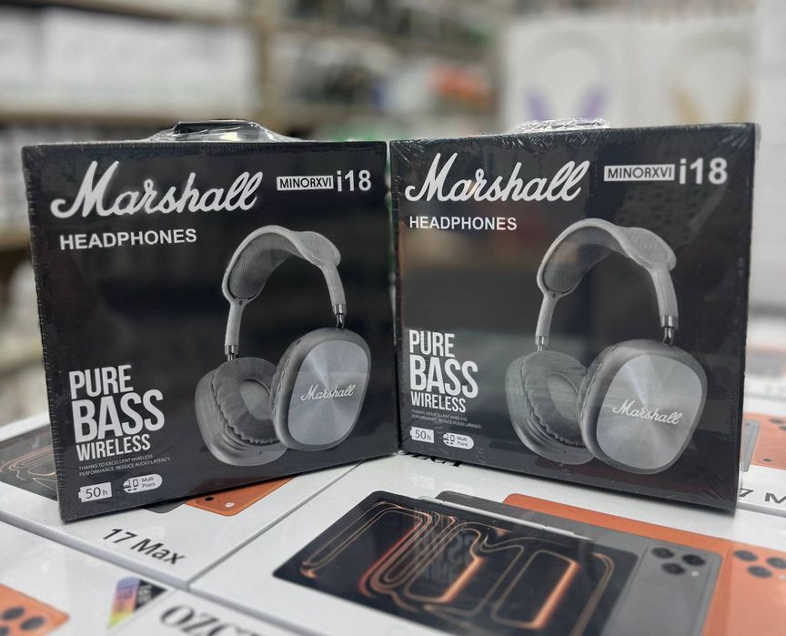 Marshall Premium Naushniklari – Kuchli Bass Va Uzoq Batareya! 80 soat