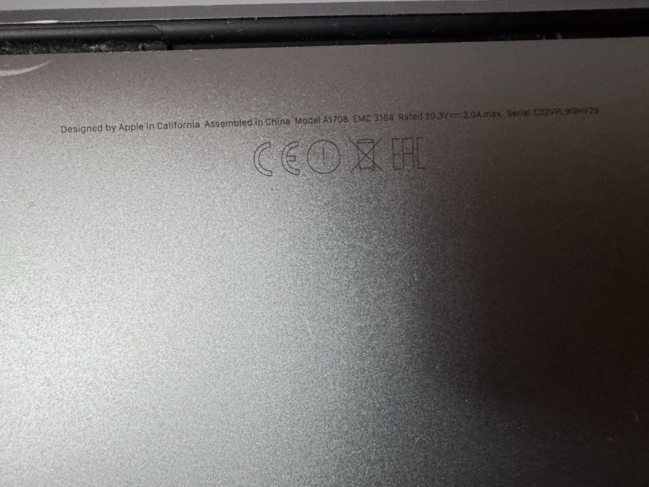 Vand MacBook 2017