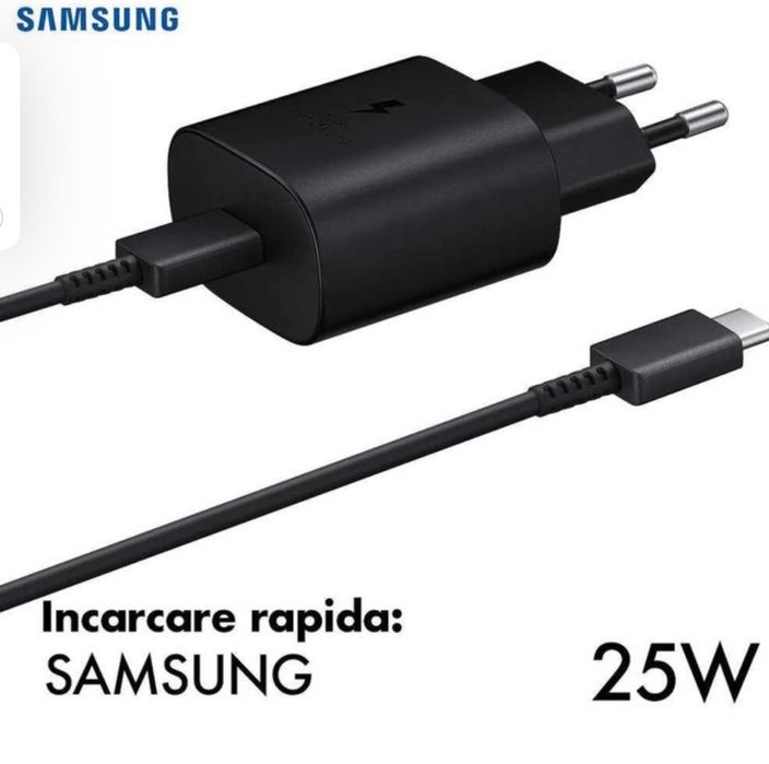 Incarcator Samsung S24, S24Plus,S23, S23 Plus +Cablu Original 25W