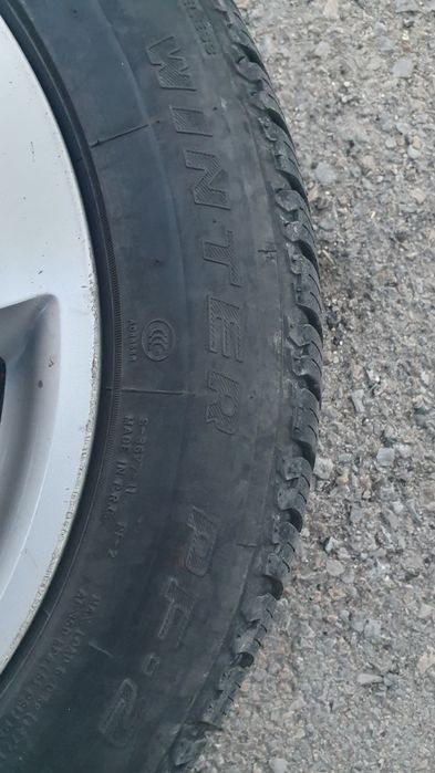 4бр Алуминиеви джанти със зимни гуми  за Мерцедес 16цола