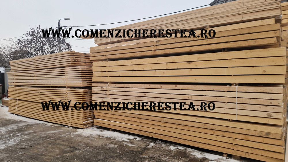 Depozit cherestea rasinoase, grinzi, scandura constructii sau rindeluita, dulapi pana la 13m
