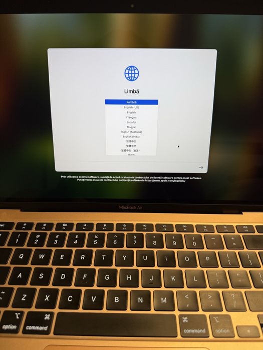 MacBook air M1 2020 Retina