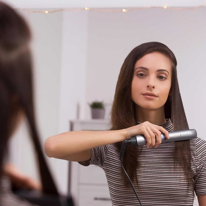 Преса за коса Remington Keratin Protect S8598, иновативен сензор за топлинна защита, сиво/розово злато