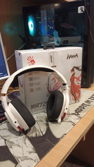 Наушники Bloody Bloody MR720 Naraka белый