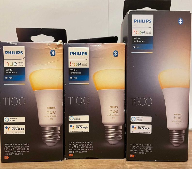 Becuri Philips Hue E14 E27 Noi sigilate