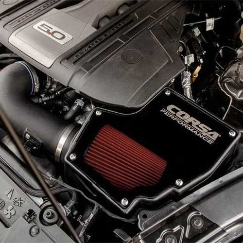 Тунинг Спотен филтър Corsa 2018-2023 Ford Mustang GT 5.0L V8 Cold Air intake w/ DryTech