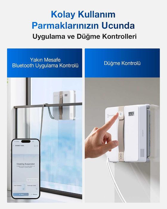 ECOVACS WINBOT Мини робот за почистване на прозорци с компактен дизайн