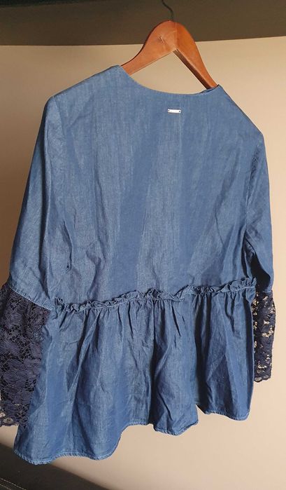 Бохо Liu Jo, блуза-риза с дантела IT44