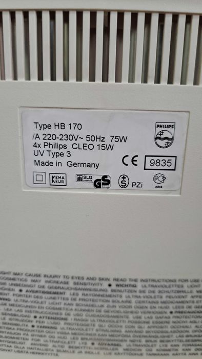 Solar facial bronzare Phillips