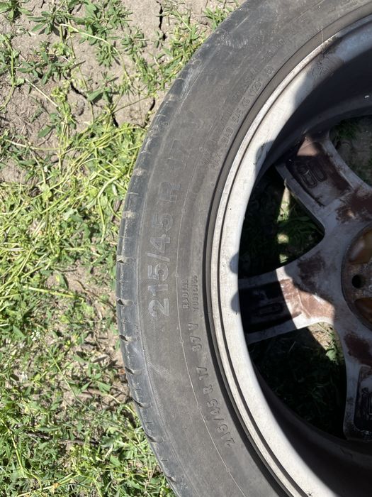 Jante aliaj 4x100 cauciucuri de vară Continental 215/45 R17