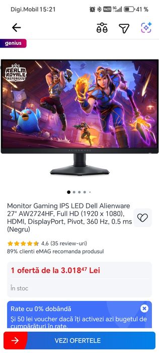 Stricat - Monitor Gaming IPS Alienware 27 360Hz