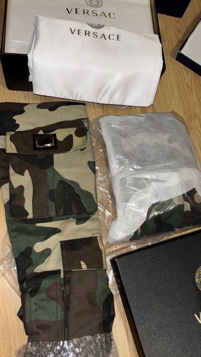 Cizme camouflage army Versace