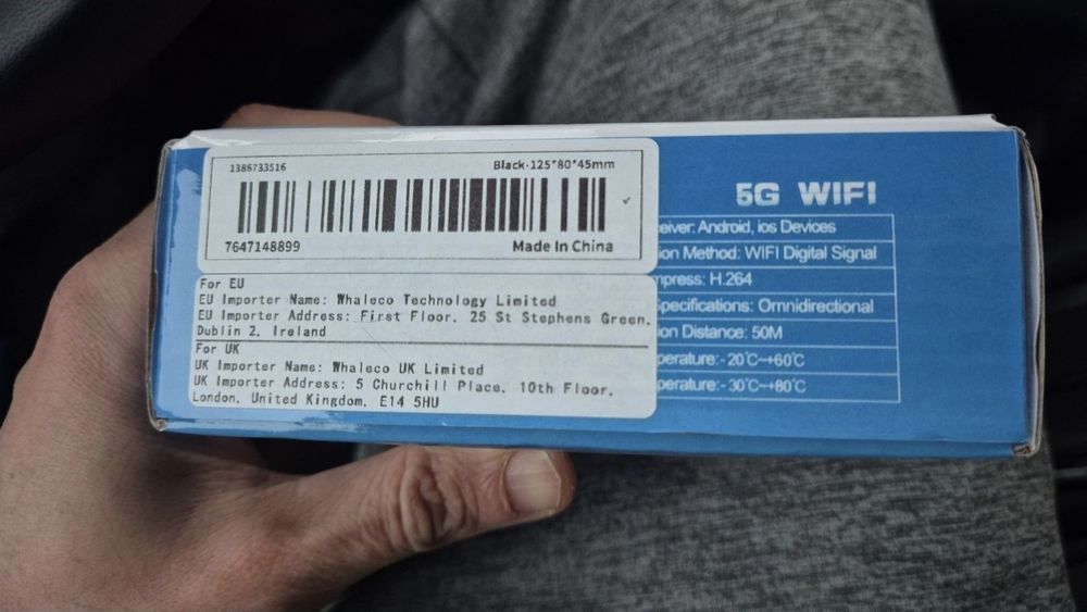 Camera marsarier wifi 5G