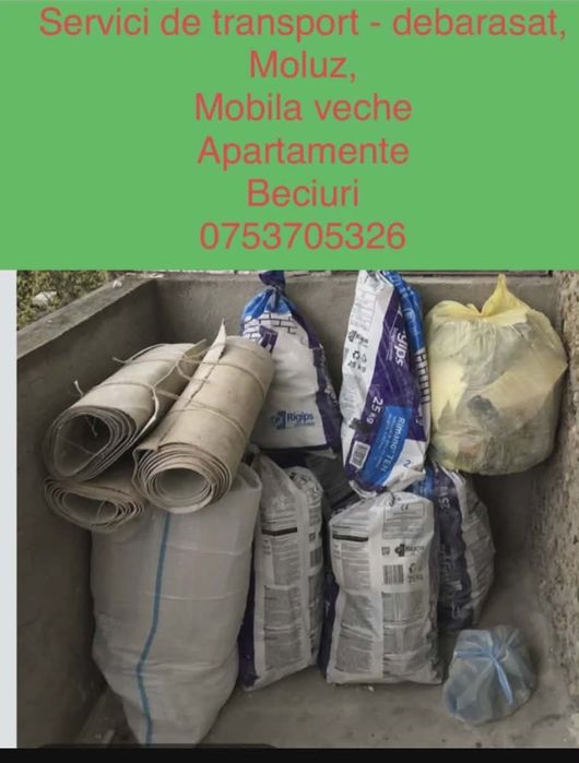 Debarasat - cărat - moloz-mobila veche-golire apartamente