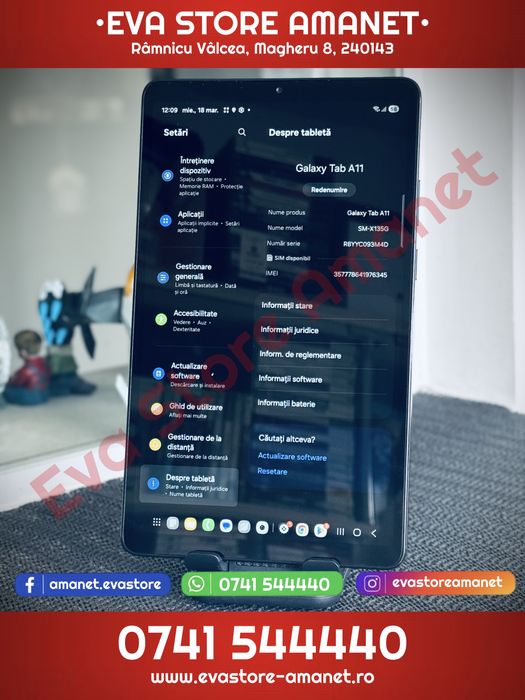 Tableta 8.7” SAMSUNG Galaxy Tab A11 Gray 128GB 8GB RAM Wifi + LTE