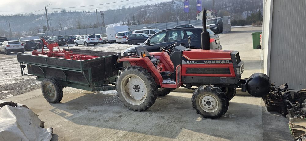 YANMAR F.18D. 4x4 cu plug+freză+remorcă basculabilă .