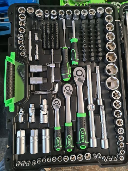 Trusa tubulare 216 piese JBM-SPANIA.Trusa chei XXL.Trusa scule.NOI !