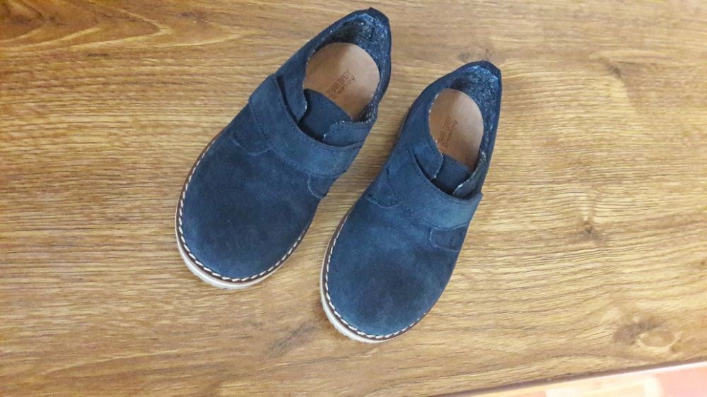 Pantofi zara piele marimea 23 albastrii inchis