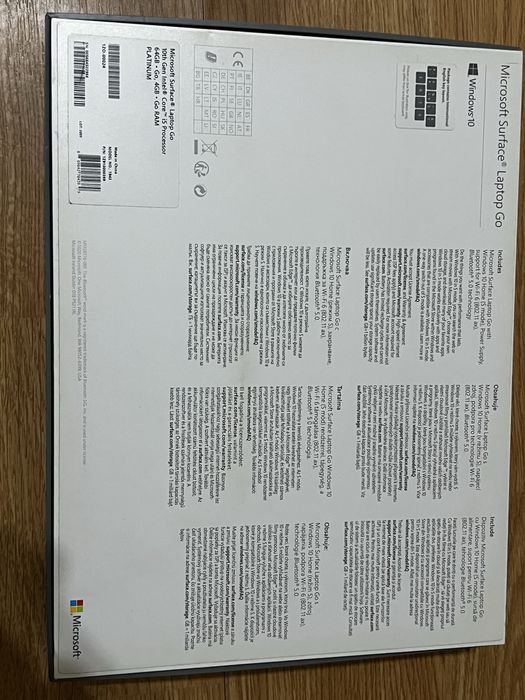 Microsoft Laptop Go Surface Platinium,Touchscreen