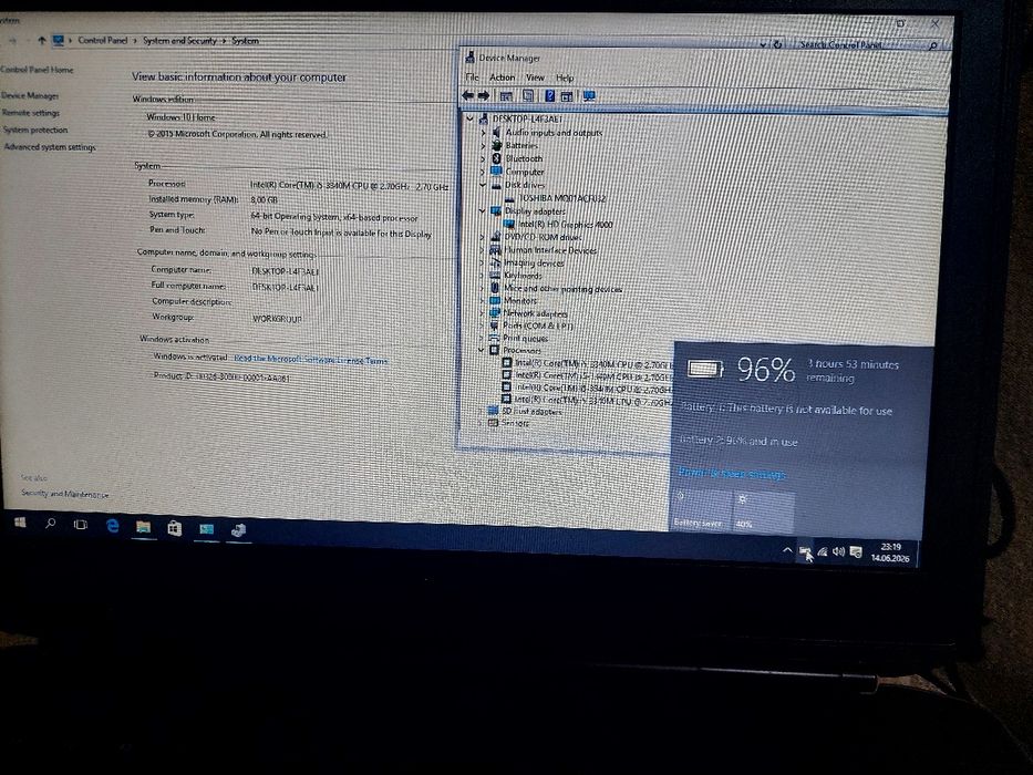 Laptop Dell i5 3340