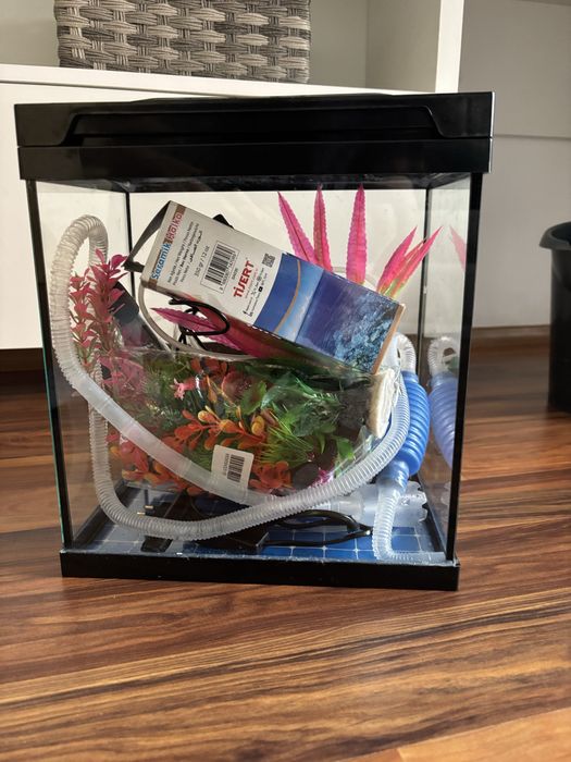 Аквариум 12л пълно оборудване