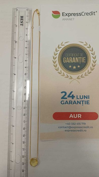 Colier aur 18K 3.33gr (Ag24 Harlau b.45348.2) - Garantie 2 ani!