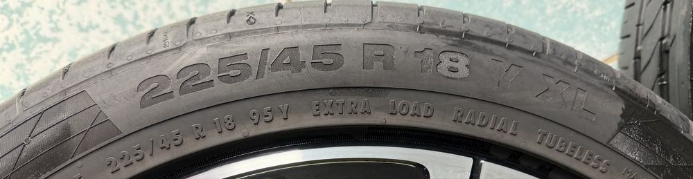 Jante aliaj bicolore R18 originale Mercedes C W205 T205 doua latimi