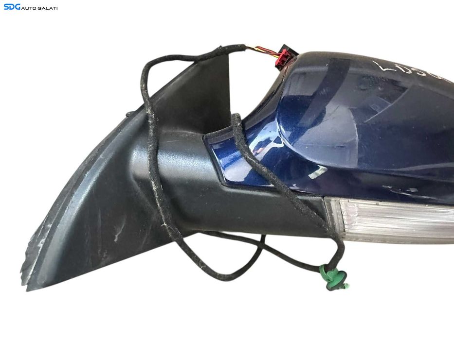 Oglinda Stanga Electrica Fara Pliere Rabatare Volkswagen Passat B6 2005 - 2010 Culoare Albastru LD5Q [V0317]