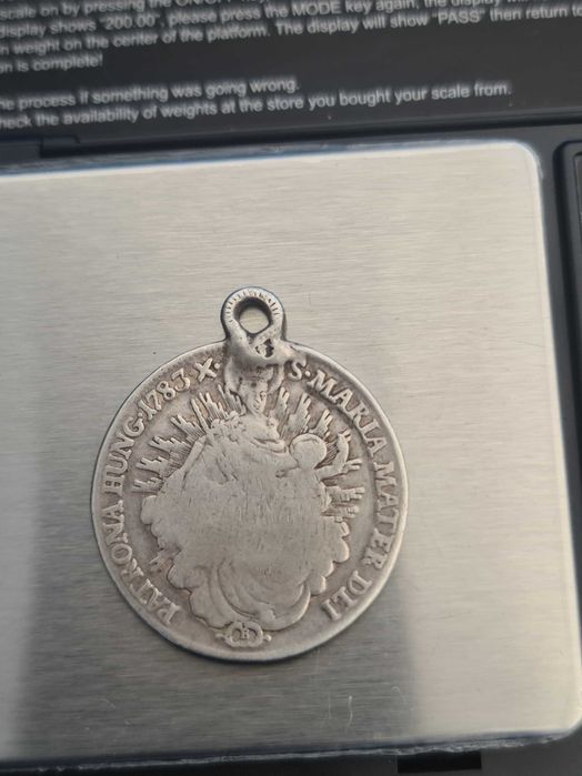 Moneda argint 1783 Regatul Ungariei 13,93grame.