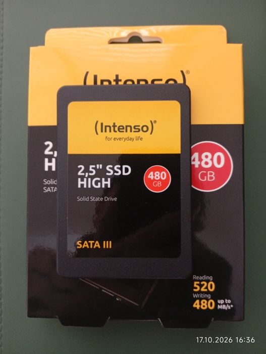 Solid State Drive (SSD) Intenso High, 480GB, 2.5", SATA III, NOU