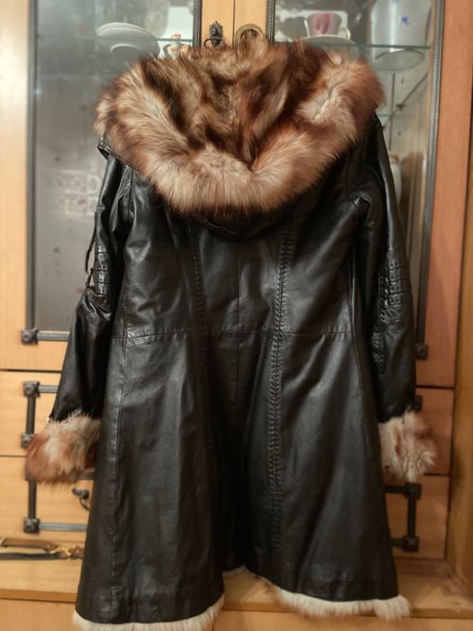 Куртка зимняя кожаная