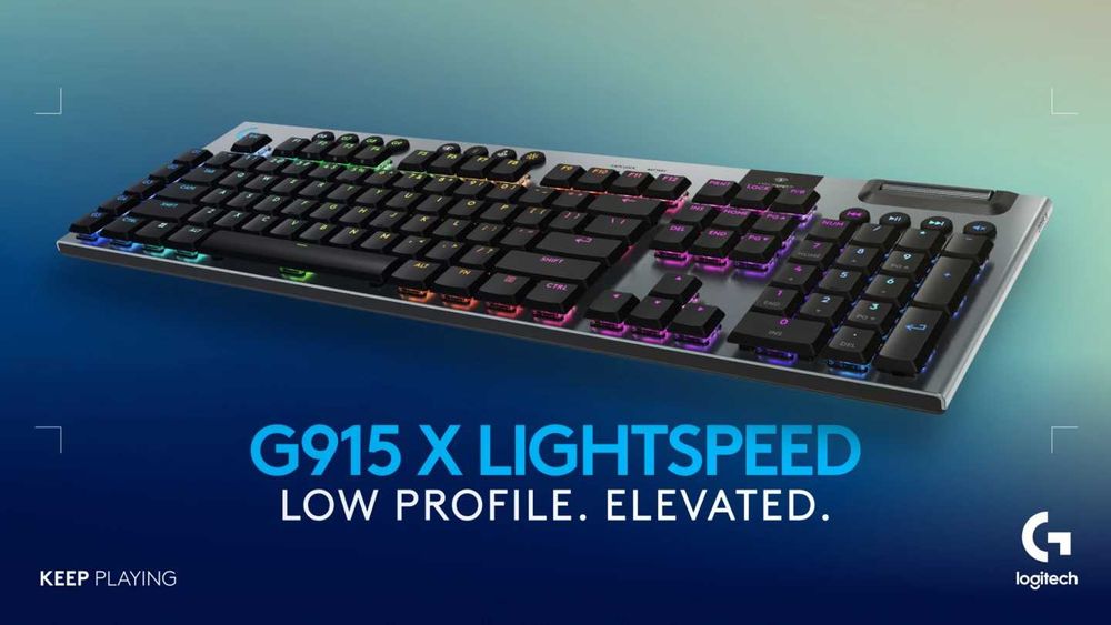 Tastatura Wireless gaming Mecanica Logitech G915 X Linear iluminare RGB nou Sigilata
