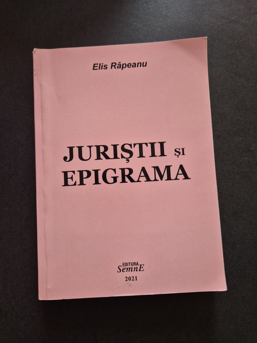 Carte JURIȘTII  și  epigrama