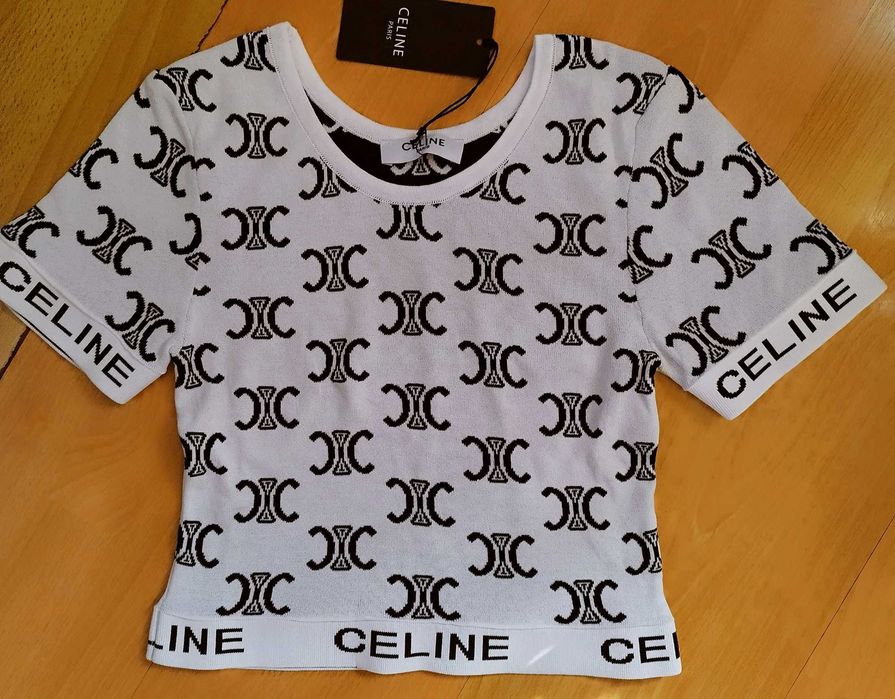 Дамска пролетна тениска CELINE PARIS-L размер