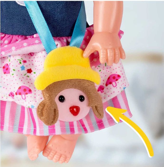 Кукла говори, пее с плюшено куче и лекарски комплект