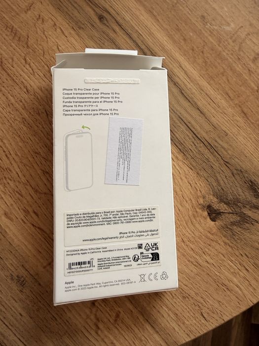 Чехол для Iphone 15 Pro MagSafe прозрачный, оригинал Apple