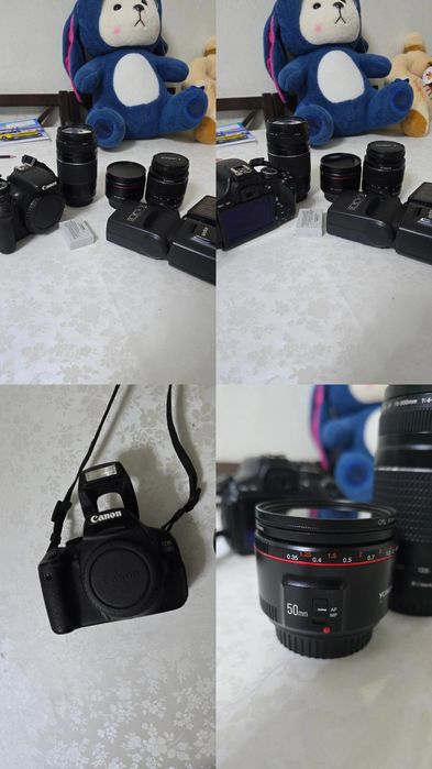 Canon 600d с 3 обьективами