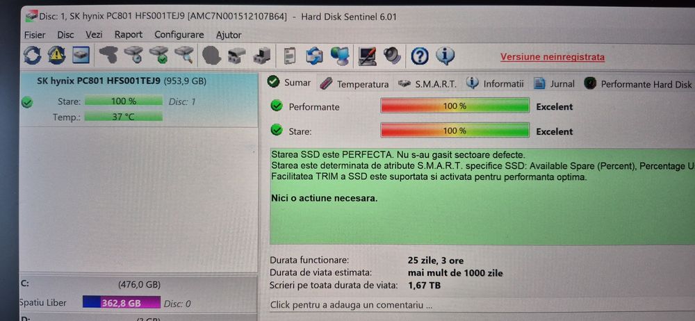 1 TB M.2 2280 NVMe PCIe Gen 4 x4