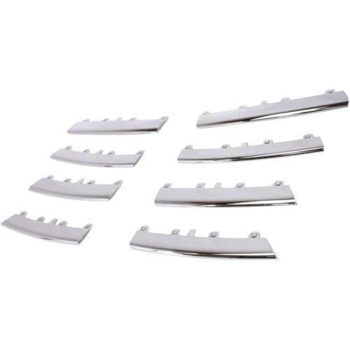 Set ornamente grila radiator Vw Jetta 2005-2010; Golf 5 Kombi/Variant (1k5/1km), 09.2005-09.2010, 8 buc, 1KM898653 Cromate