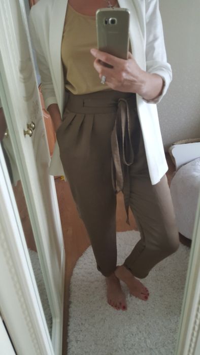 Фирменные теплые болоньевые брюки