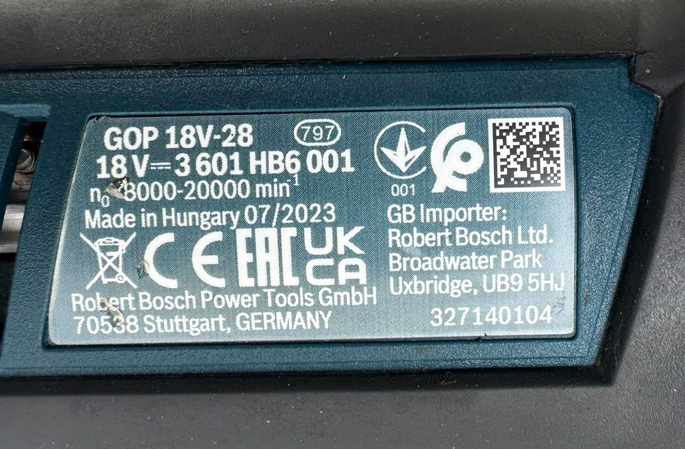 BOSCH GOP 18V-28 - Безчетков многофункционален инструмент 2x18V 4.0Ah ProCore