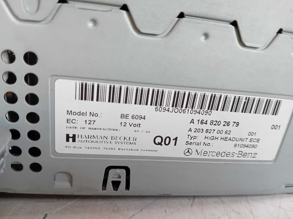 Navigatie Radio Cd Mercedes Ml W164 Gl X164 2006-2013 A1648202679