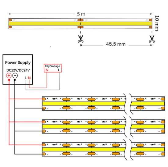 Лед лента  за мебели 30 метра, COB-непрекъсната светлина 12V - COB352
