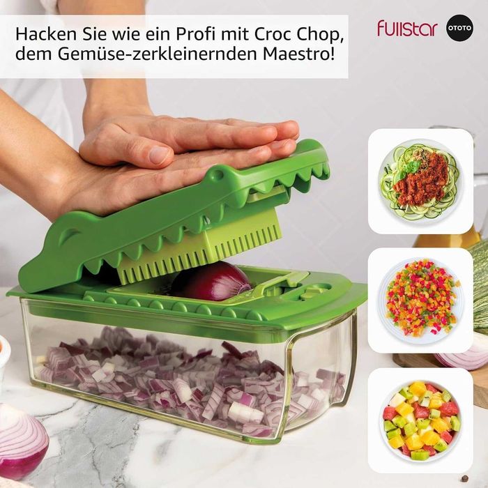 OTOTO Croc Chop практична резачка за зеленчуци с контейнер и аксесоари