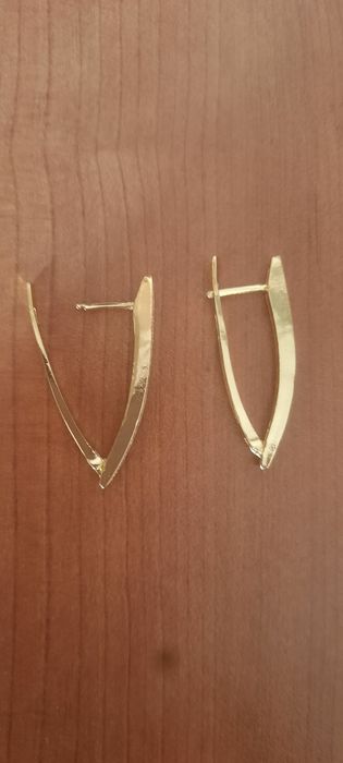 Cercei argint placat cu aur noi