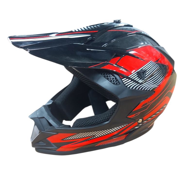Мотокрос каска №3616 BLACK/RED L размер