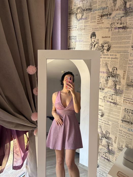 Официална рокля с брокат