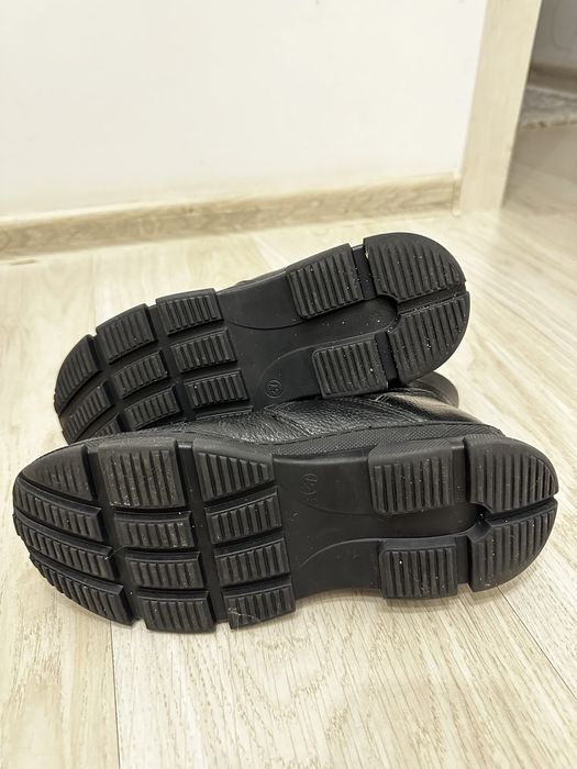 Зимние кожаные сапожки мальчику