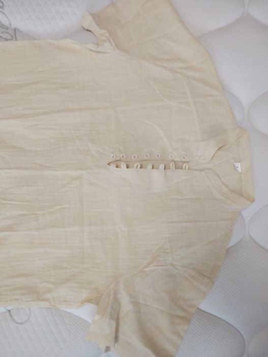 Мъжка памучно-ленена риза