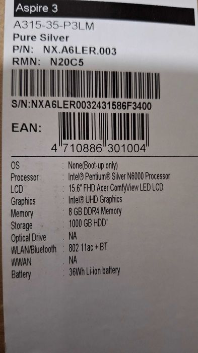 Ноутбук Acer в хорошем состоянии